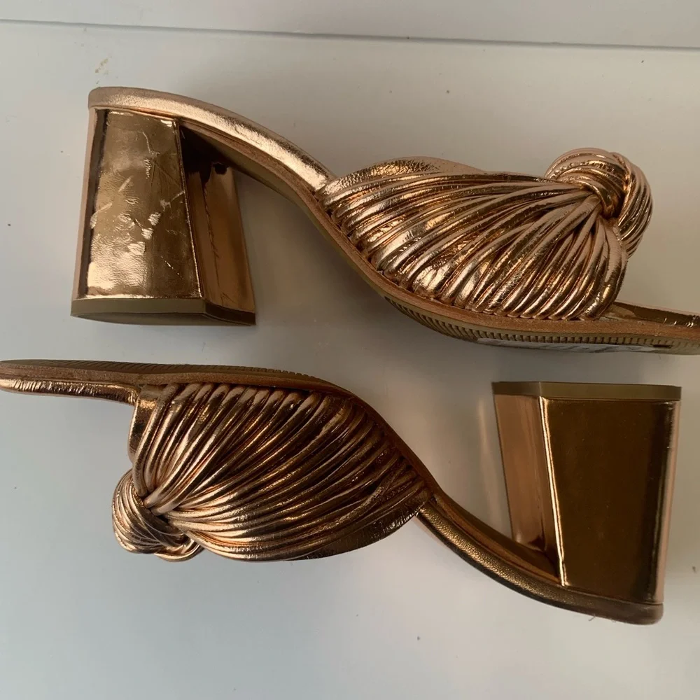 Jeffrey Campbell Metallic Bronze Heels - Picture 5 of 11